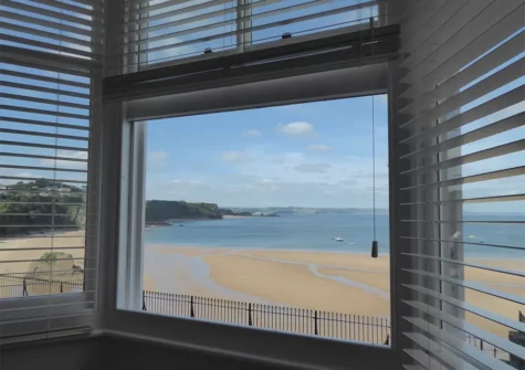 The view from the living room at 1 Beachtop Court, Tenby