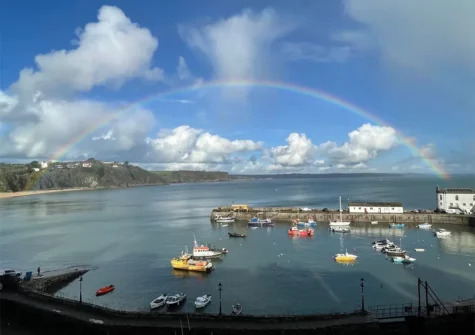 The view from 1 Goscar Court, Tenby