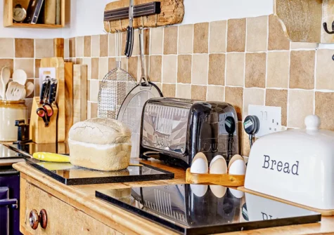 The kitchen at 1 St Anns Head Lighthouse, St Annes Head