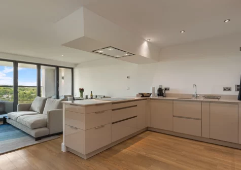 The kitchen at 10 Waterstone House, Tenby