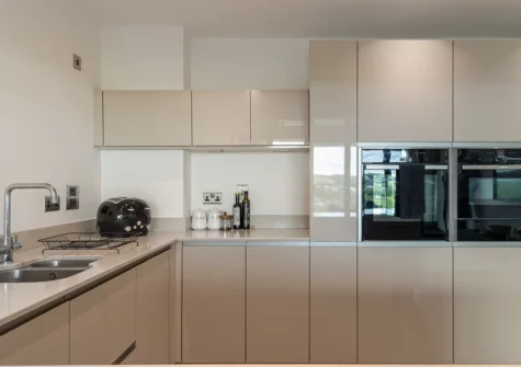 The kitchen at 10 Waterstone House, Tenby