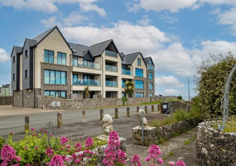 Outside Waterstone House, Tenby
