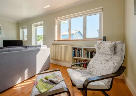 The living area at 13 Freshwater Bay, Freshwater East