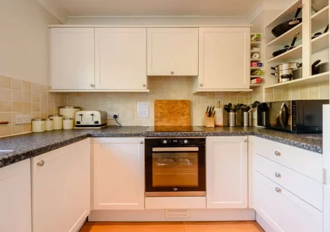 The kitchen at 13 Freshwater Bay, Freshwater East
