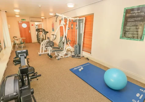 Guests have access to the gym when staying at 22 Giltar House, Tenby