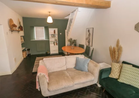 The living area at 3 Bridge Villas, Narberth