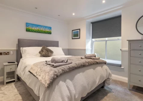 The bedroom at 3 South Beach Court, Tenby