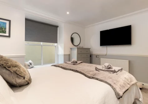 The bedroom at 3 South Beach Court, Tenby