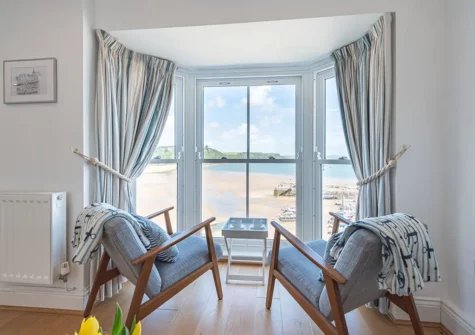 The living area at 4 Goscar Court, Tenby