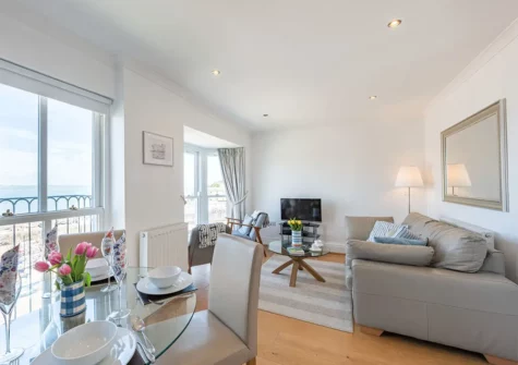The dining area at 4 Goscar Court, Tenby