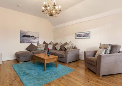 The living area at 4 St Mary's House, Tenby