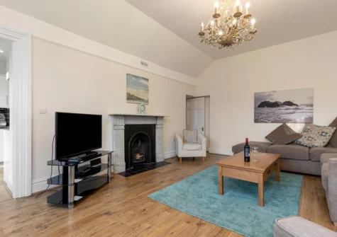 The living area at 4 St Mary's House, Tenby