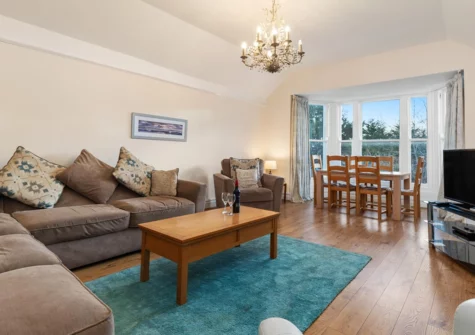 The living area at 4 St Mary's House, Tenby