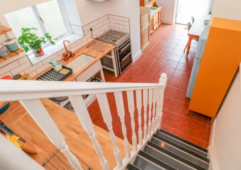 The kitchen at 5 Park Place, Tenby