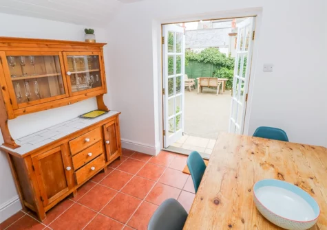 The dining area at 5 Park Place, Tenby