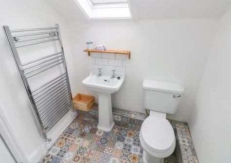The bathroom at 5 Park Place, Tenby