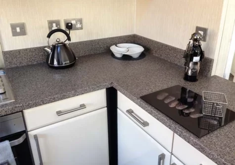 The kitchen at 95 The Haven, Heritage Park, Stepaside