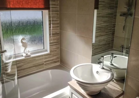 The bathroom at 95 The Haven, Heritage Park, Stepaside