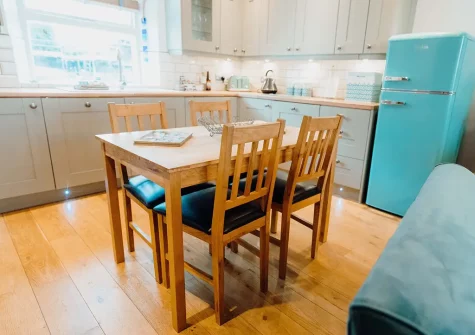 The kitchen & dining area at Albert View 2, Tenby