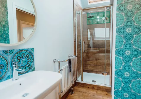 The bathroom at Albert View 2, Tenby