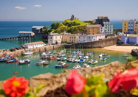 Tenby Harbour, where you can enjoy a spot of fishing, take a boat trip out to the nearby Caldey Island or relax and unwind on the fantastic beach