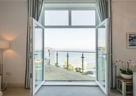 The living area at Apartment 3, Royal Victoria Court, Tenby