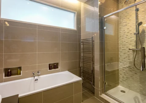 Bedroom #1 en-suite at Apartment 3, Royal Victoria Court, Tenby