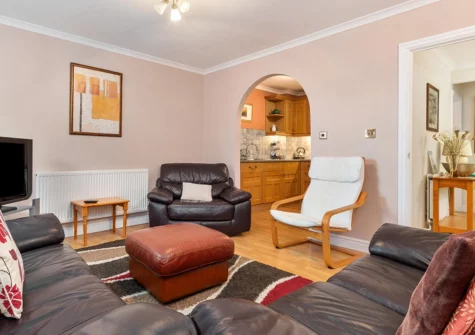 The living area at Arcadia House, Tenby