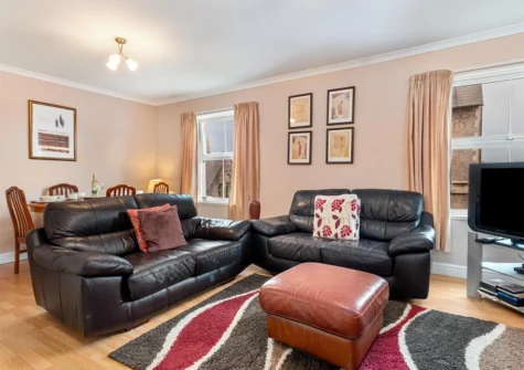 The living area at Arcadia House, Tenby