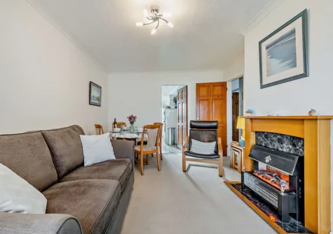 The living area at Awel Deg, Jameston