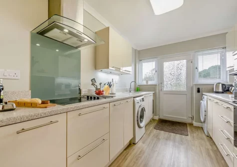 The kitchen at Awel Deg, Jameston