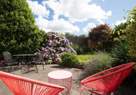 The patio at Ballyroan, East Williamston