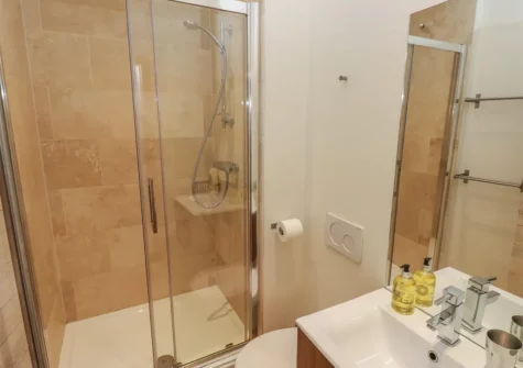 The shower room at Berlin House, Tenby