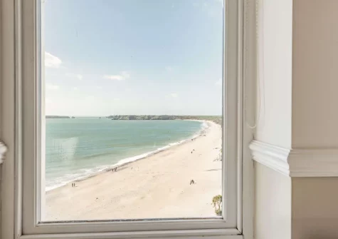 Enjoy fantastic beach & sea views from the living area at Blue Haze, TenbyBlue Haze, Tenby