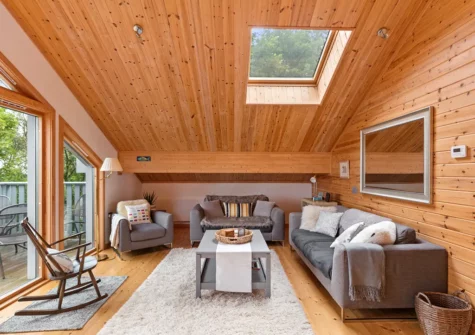 The living area at Blue South Wales, Tenby