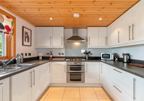 The kitchen at Blue South Wales, Tenby