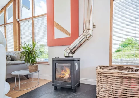 The living area at Boathouse On The Beach, Freshwater East