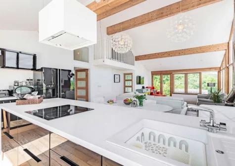 The kitchen at Boathouse On The Beach, Freshwater East