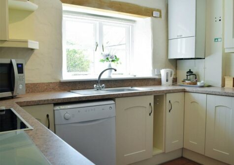 The kitchen at Bravehearts, Celtic Haven Resort, Lydstep