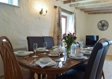 The dining area at Bravehearts, Celtic Haven Resort, Lydstep