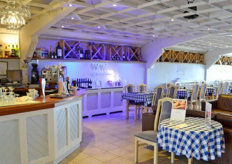 The upscale Italian restaurant at Celtic Haven Resort, Lydstep