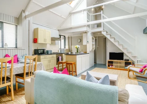 The living area at Brewery Cottage, Saundersfoot
