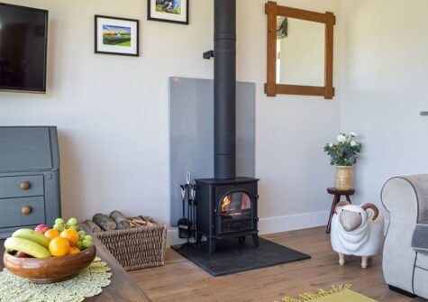 The living area at Bwthyn y Bugail, Penrhiw