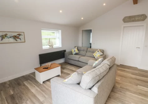 The living area at Caban Y Mor, Amroth