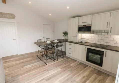 The kitchen at Caban Y Mor, Amroth