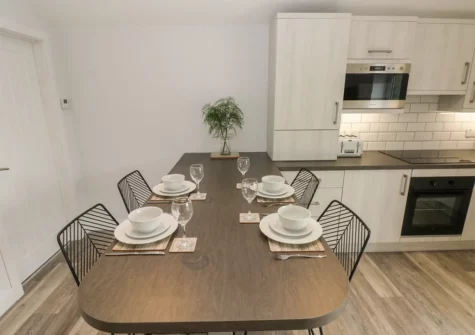 The dining area at Caban Y Mor, Amroth