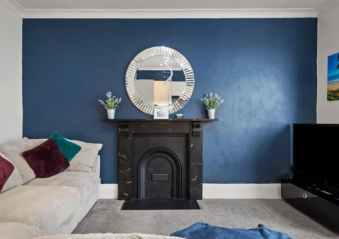 The living area at Caldey Bay Apartment, Tenby