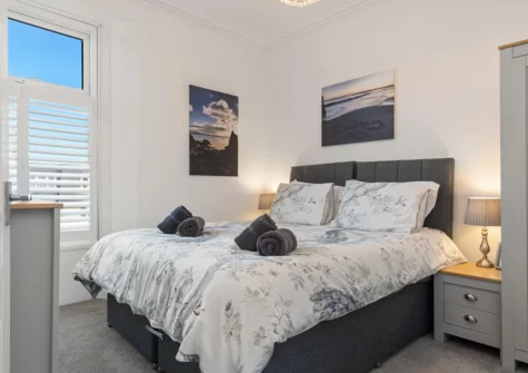 Bedroom #1 at Caldey Bay Apartment, Tenby