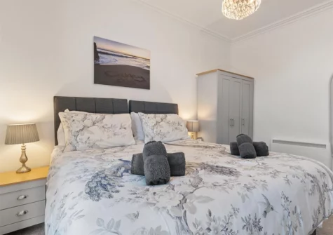 Bedroom #1 at Caldey Bay Apartment, Tenby