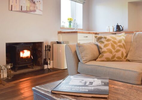 The living area at Caldey Island View, Penally